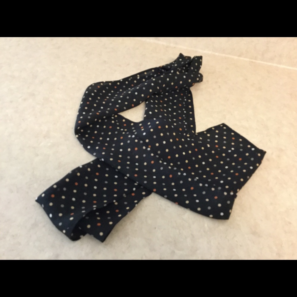 Sheer polka dot scarf